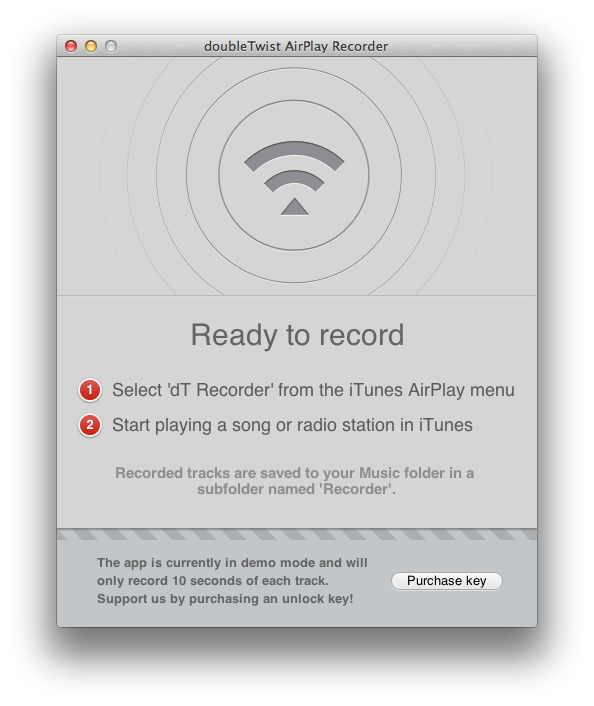 AirPlay Recorder от DoubleTwist.