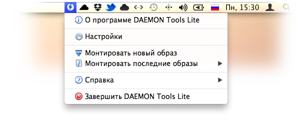 DAEMON Tools для Mac OS X