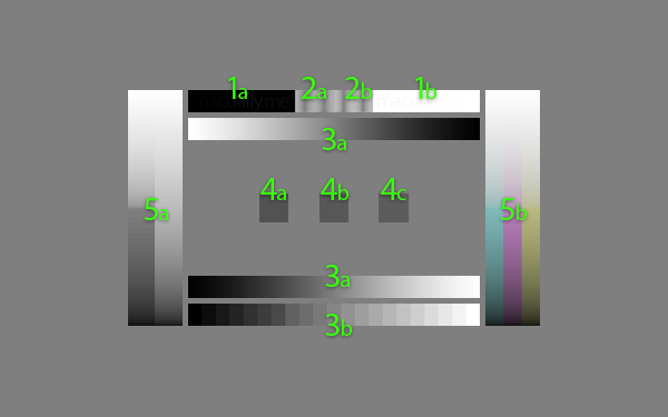 Изображение-схема для тестирования монитора