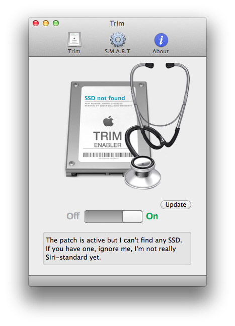 Trim Enabler 2.0 для Mac OS X