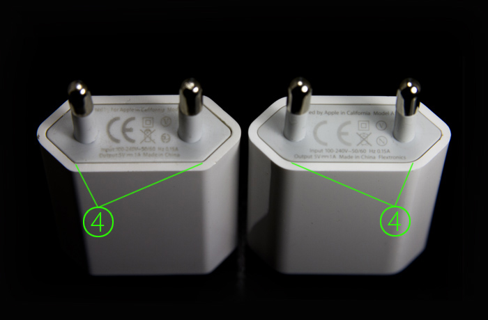 Сравнение оригинального зарядного устройства Apple USB Power Adapter MB707 с подделкой. Упаковка. Рабочий стол в Mac OS X Lion Developer Preview 2.