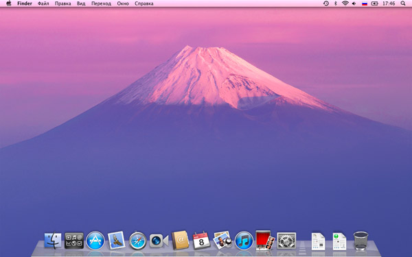 Рабочий стол Mac OS X Lion Developer Preview