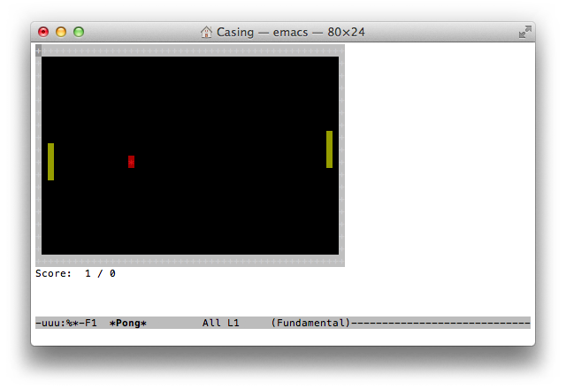 Игра Тетрис в окне терминала Mac OS X