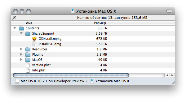 Внутри бандла Install Mac OS X.app